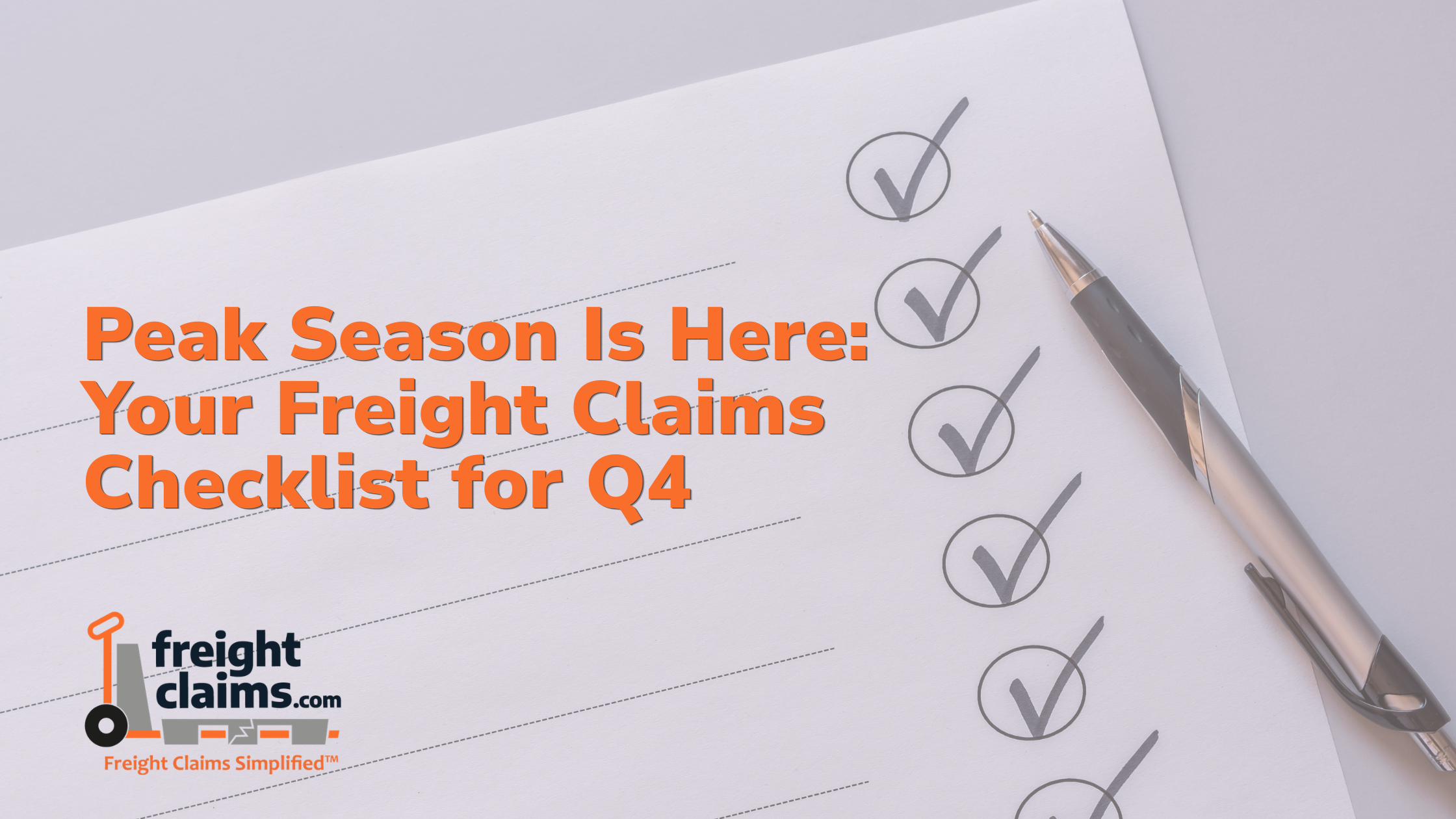 Your Freight Claims Checklist for Q4